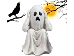 Decoración De Fantasmas De Halloween | Escultura – Cara Divertida Y Aterradora Con Expresión Gótica Para