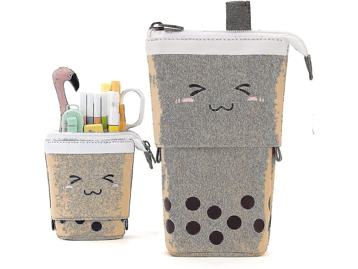 Estuche de maquillaje telescópico con carita sonriente. Estuches de maquillaje para niños. Chennnls