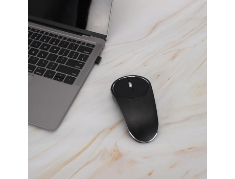 Ratón inalámbrico con cable USB HURRISE 2,4G 800Dpi/1200Dpi/1600Dpi W6B ratón inalámbrico de aleación de aluminio 2,4G para ordenador