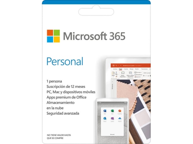 Software MICROSOFT 365 Personal ESD (1 Dispositivo - 1 Año ...