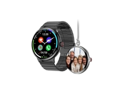 Reloj inteligente AMOLED de 1.85" con seguimiento de actividad, llamadas Bluetooth, color negro, Bestvite LA99