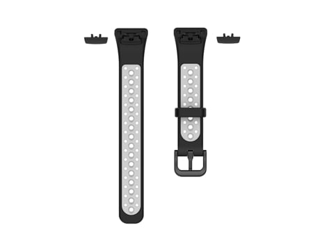 Correa Smartwatch para Huawei Band 6 / Honor Band 6 Correa Universal de Silicona Transpirable Bicolor (Negro Gris)