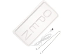 Letrero de neón LED USB vertical abierto, acrílico transparente, iluminación suave para tiendas y restaurantes.