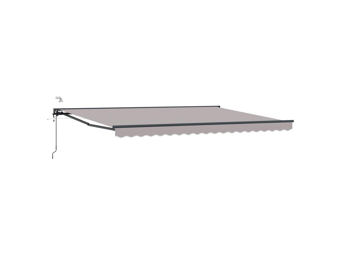Vidaxl Toldo Retráctil Eléctrico Gris Claro Y Antracita 4 X 2 M