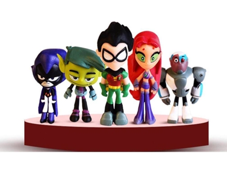 Set de Figuras Teen Titans Go (6 unidades - 28 x 5 x 10 cm)