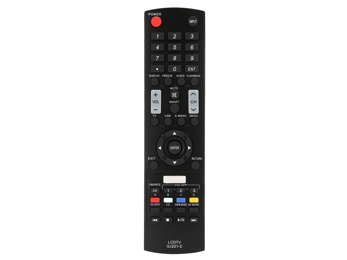 Mando A Distancia De Repuesto Para Televisores Led Sharp Lc-43le653u, Lc-48le653u Y Lc-55le653u - Accesorio Para Tv