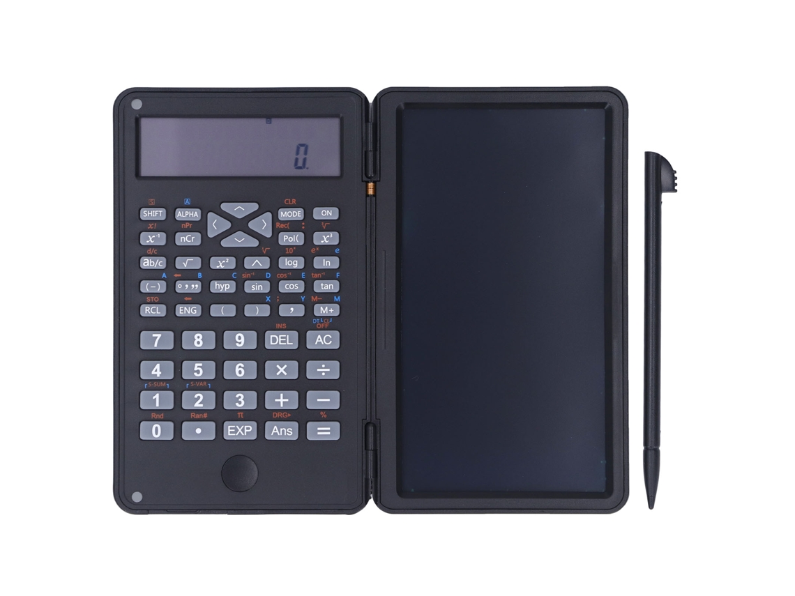 Ats-calculadora Científica Multifuncional Con Tablero De Escritura Borrable Para Oficina Y Educación Negro