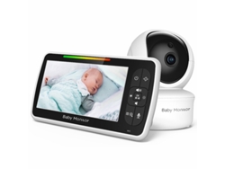 Sm650 Monitor De Bebé Pantalla De 5 Pulgadas Con Intercomunicador Bidireccional De Visión Nocturna Por Infrarrojos Gertiz