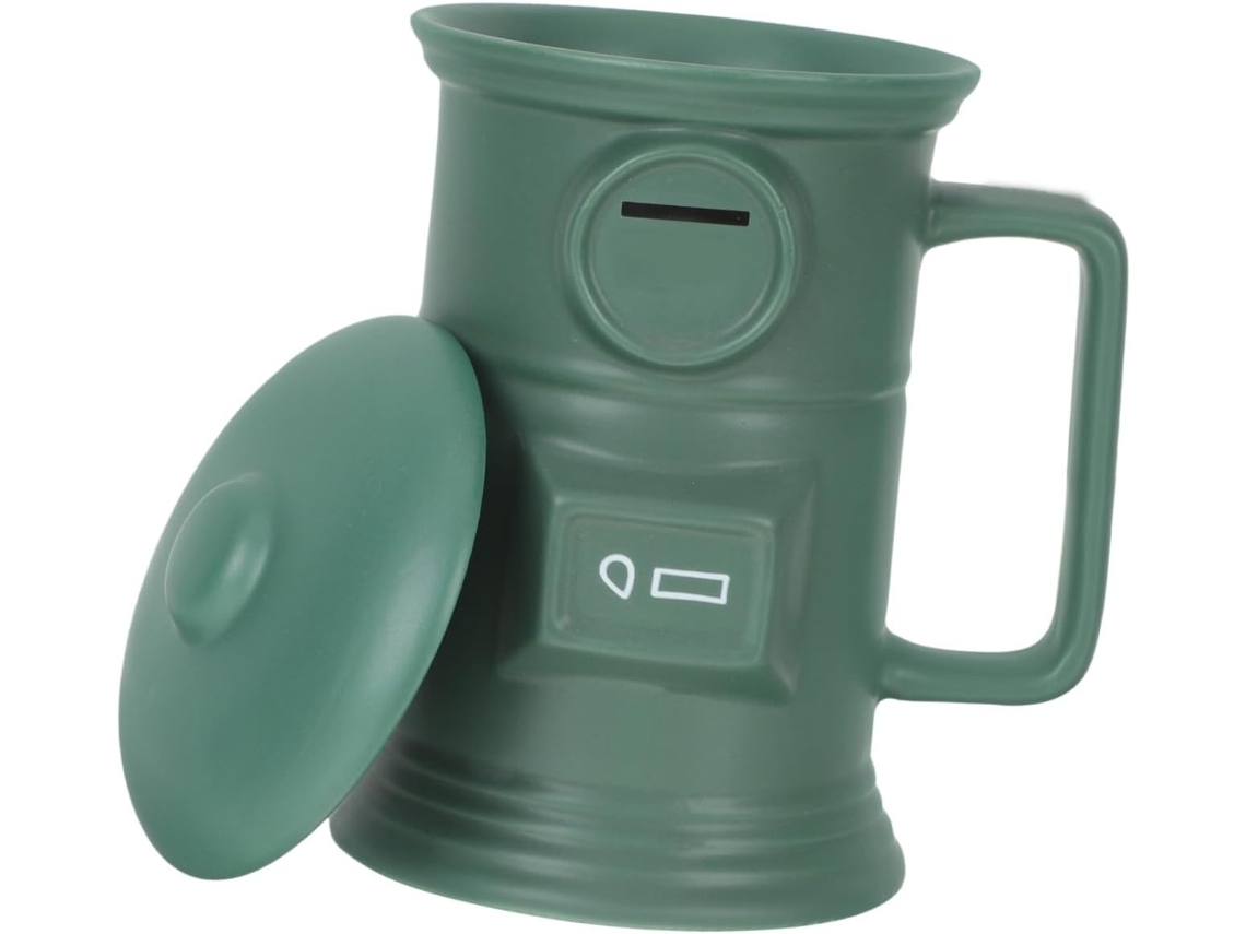 Taza De Cerámica De Estilo Vintage Para Agua, Café O Leche Con Asa Ergonómica.