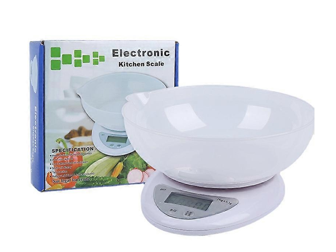 Balanza Electrónica De Cocina 5kg/1g Con Pantalla Lcd Para Hogar, Alimentos Y Envíos Postales