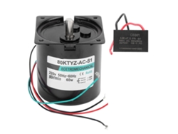 Motor Síncrono De Ca De 60 W Y 80 Rpm Con Imán Permanente, Baja Velocidad, Para Micromáquinas, 220 V