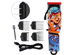 Máquina De Cortar Cabelo Elétrico Recarregável Com Padrão De Grafite, Trimmer Com Lâmina Afiada E Pentes Limitadores
