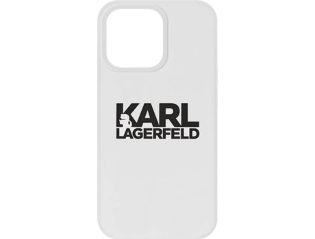 Funda Apple iPhone 13 Mini KARL LAGERFELD Stack (Blanco)