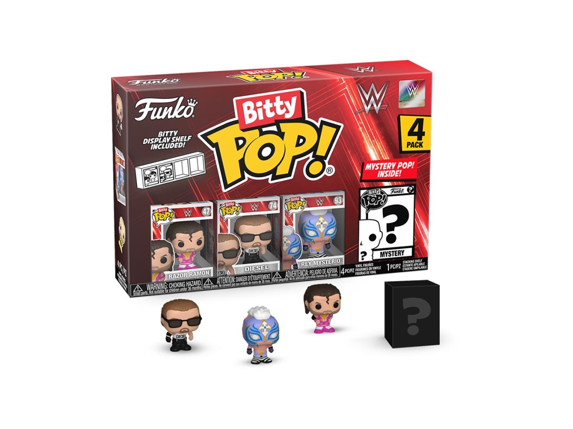 Figura Funko WWE Razor Ramon Bitty Pop! Paquete de 4