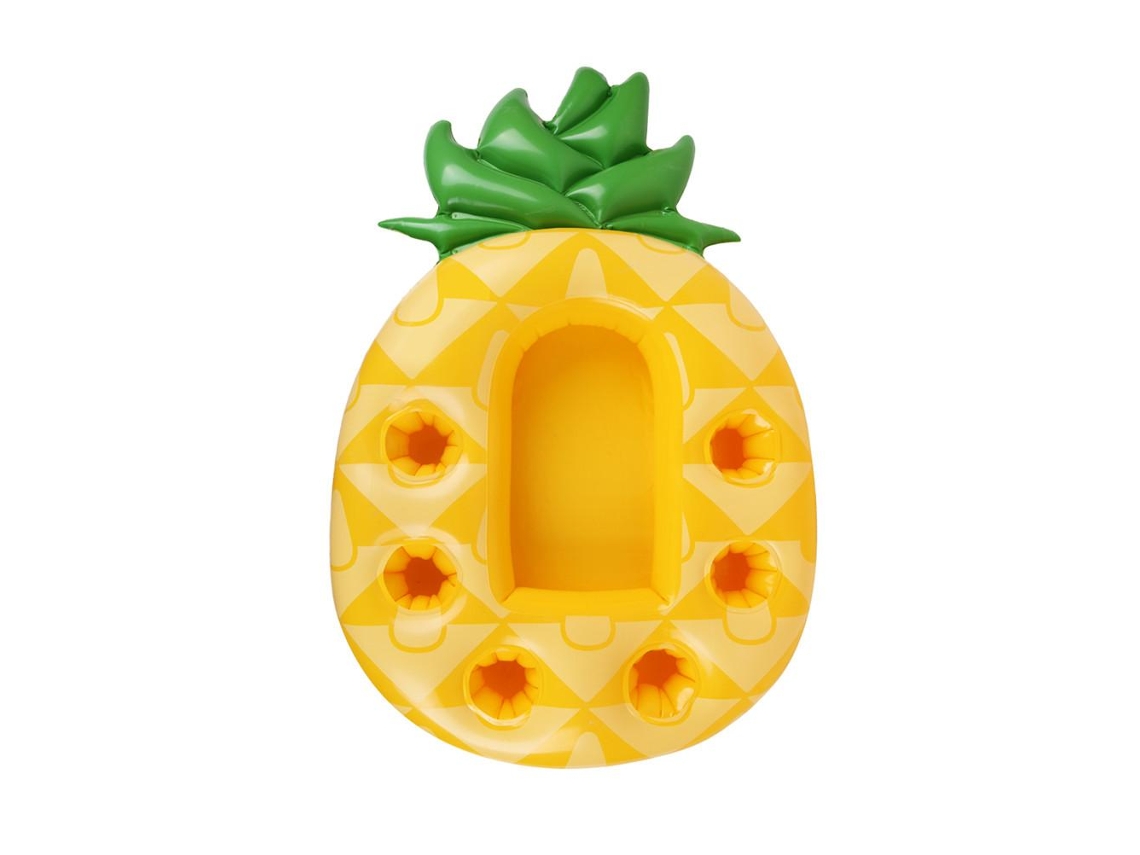 2026-soporte Inflable Para Bebidas Con Dibujos Animados De Aguacate Piña, Flotador De Bebidas Con Múltiples Huecos Para Fiesta En La Piscina