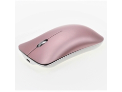 Ratón inalámbrico USB Yizhood de metal con Bluetooth 5.0, recargable, de aleación de aluminio, Bluetooth 5.0 3.0, 2.4 g, silencioso, color rosa