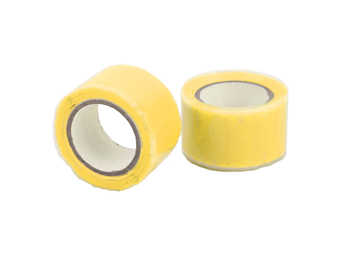 unidades de cinta adhesiva de silicona autofusionable para aislamiento e impermeabilización, para la reparación de tuberías y mangueras, amarilla