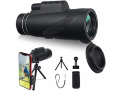 Telescopio monocular HD 12x50 de alta potencia, resistente al agua, con prisma Bak4, gran angular, con soporte para teléfono y trípode para adultos Gusshious