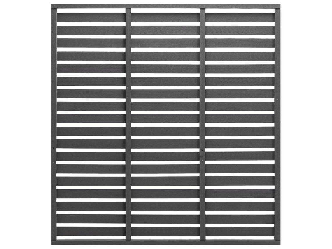 Panel de valla VIDAXL Gris WPC (180x180cm)