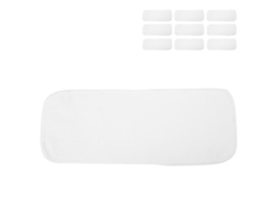10 Pañales Lavables Y Reutilizables Para Bebé, De Rápida Absorción, 2 Capas, Fibra Superfina, Color Blanco.