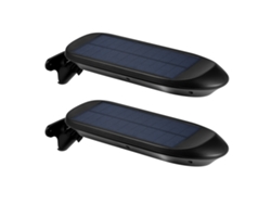 2 Apliques Solares De Pared Con Sensor De Movimiento, 32 Led, Ip65, Ajustables, Para Jardín, Balcón O Patio.