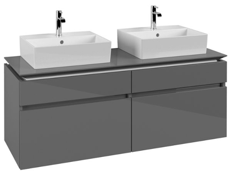 Mueble de tocador Villeroy &amp Boch Legato B669 1400x550x500mm 2 lavabos