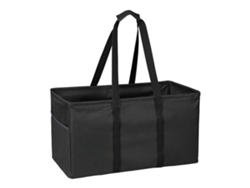 Bolsa de la compra reutilizable, plegable y de gran capacidad con cierre de cremallera, impermeable y multifuncional, con bolsillos de malla. GOKOCO