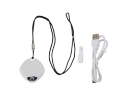 Mini purificador de aire portátil casero con láser de iones negativos para viajes y coche blanco.
