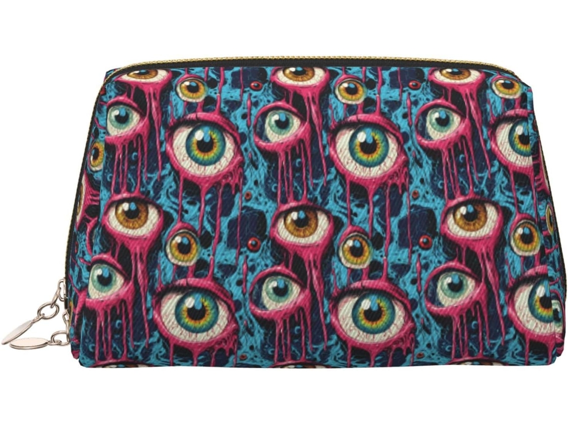 Neceser De Viaje Cuero Organizador Para Mujer Diseño Estampado Vacaciones