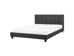 Cama de agua BELIANI Rochelle de Poliéster Gris 190x218x108