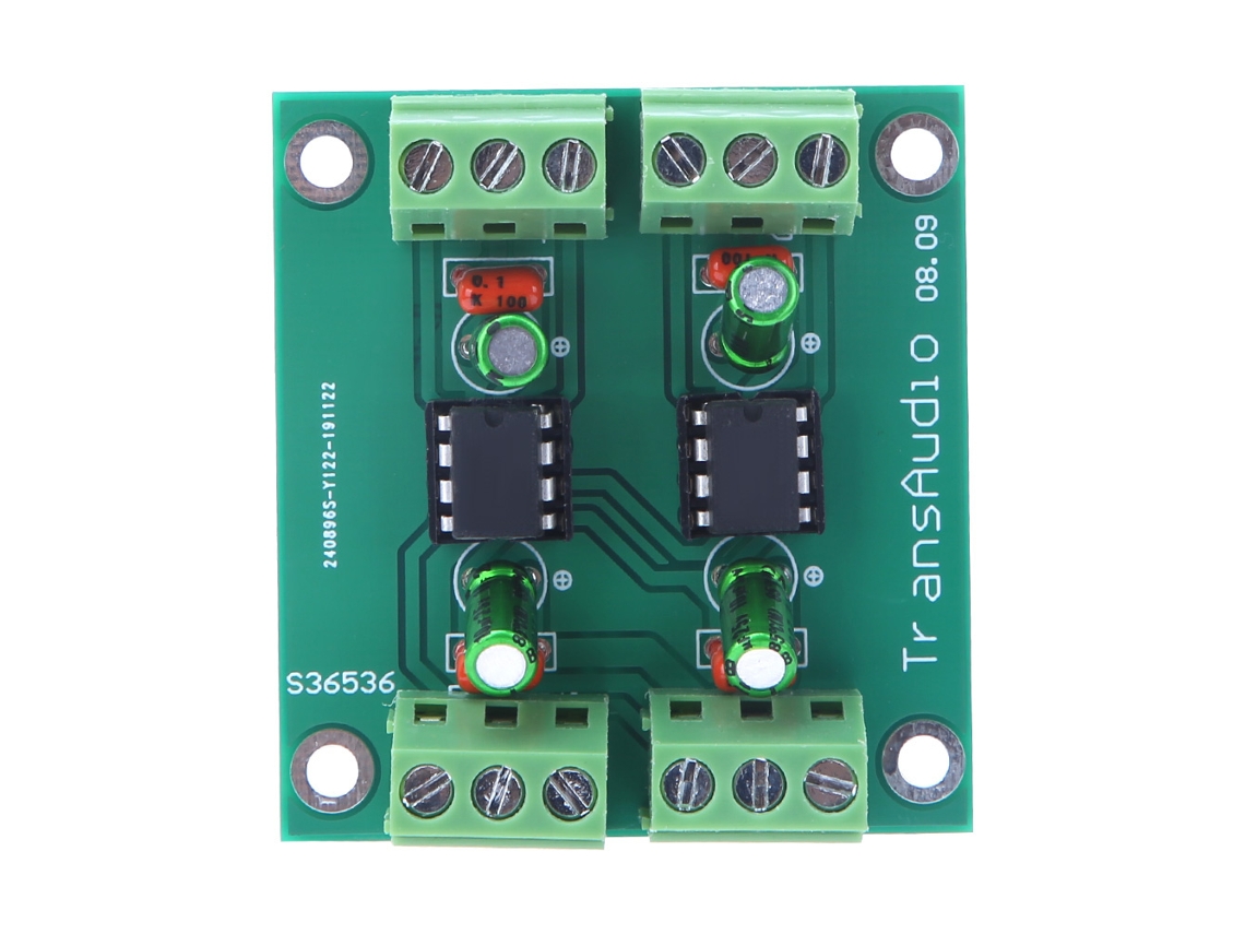 Placa Convertidora Balanceada De 2 Canales Amplificador De Bajo Distorsión Componentes Drv134pa