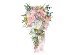 Ramo de novia para novios con rosas slowmoose