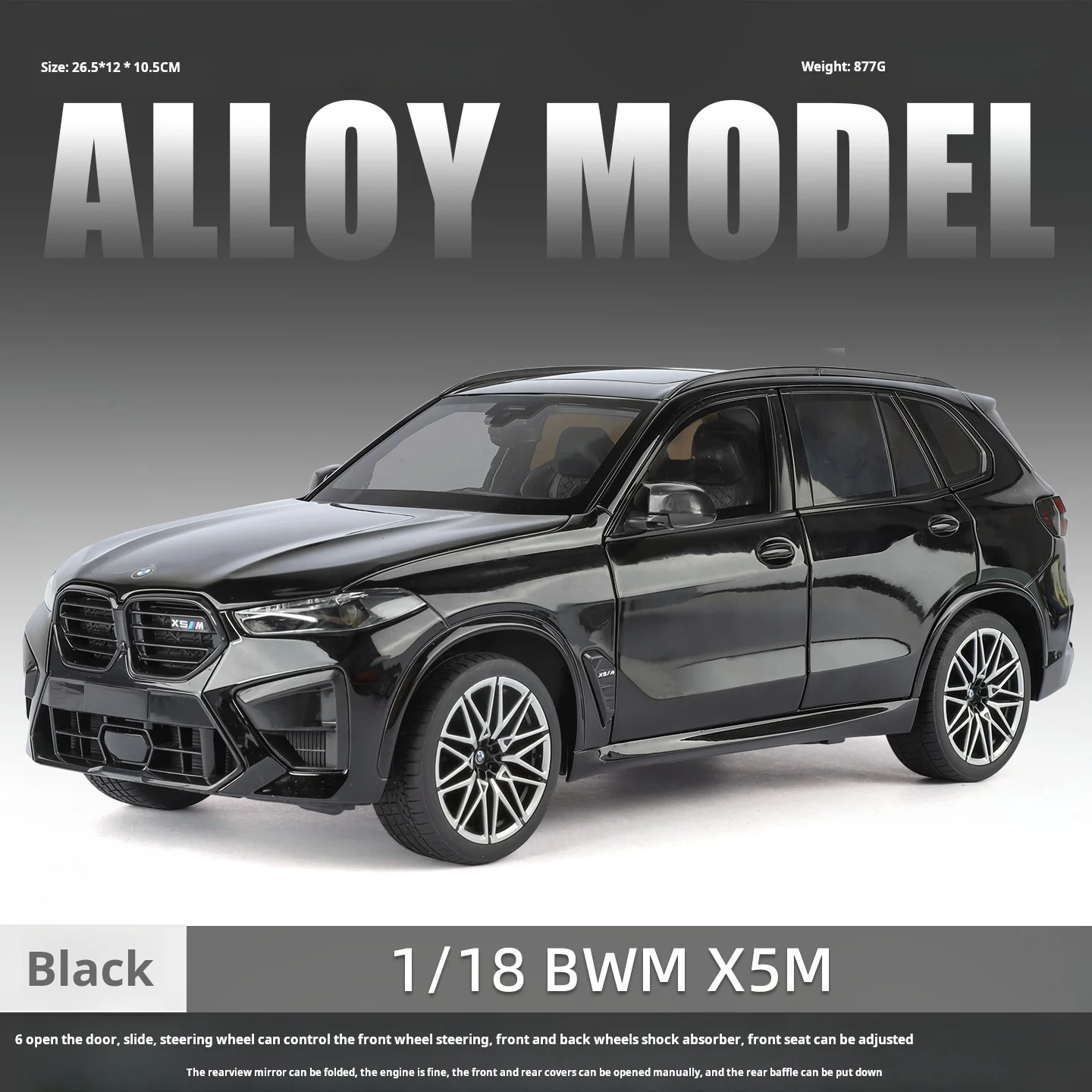 Bmw X5m - Suv Supergrande (negro) 1:18