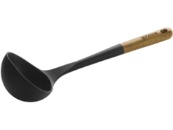 Cuchara de Sopa STAUB (Negro - Silicona, Madera - 31 cm)