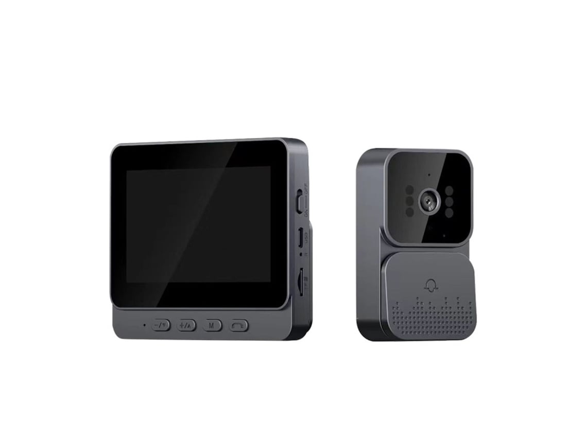 Videoportero Wi-fi Con Pantalla Hd Grande Y Tarjeta De 32 Gb, Inalámbrico, Audio Bidireccional Y Visión Nocturna. Brilvibera_gsg