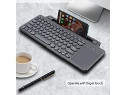 Teclado Inalámbrico Bluetooth Ultradelgado De 2,4 Ghz Con Panel Táctil Para Tablet, Teléfono Móvil, Portátil Y Notebook.