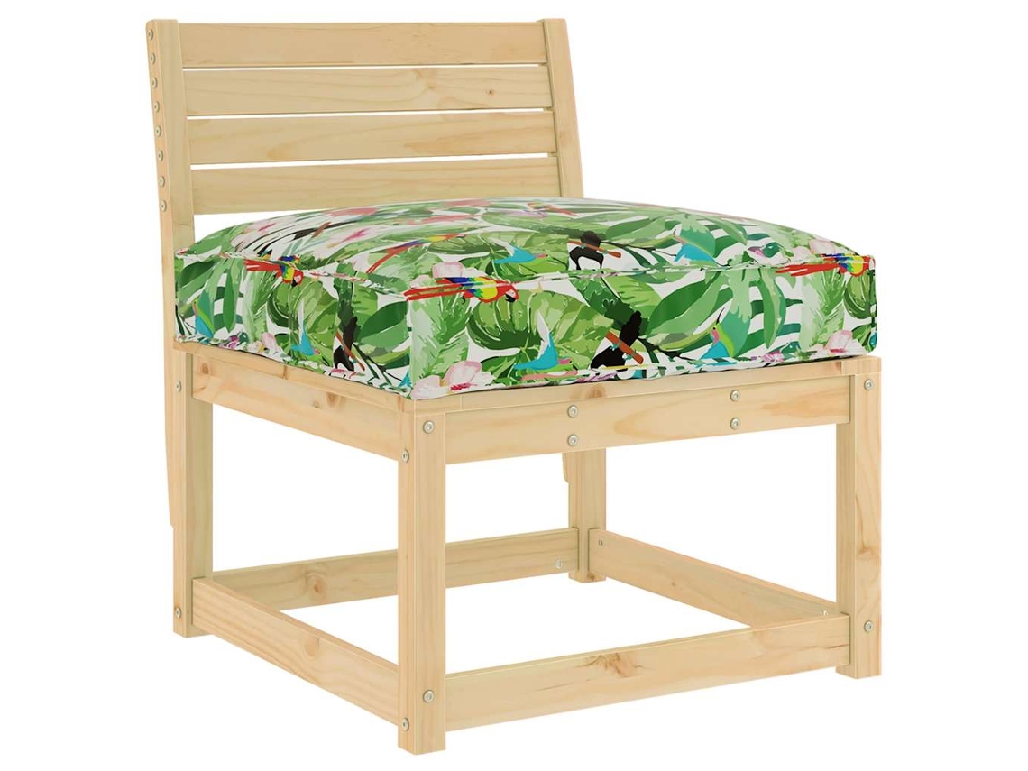 Cojín Floral Multicolor 70 X 70 X 12 Cm Tela Oxford