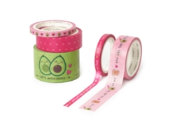 Juego 3 Washi Tapes Coloridos - Avocado