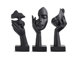 Estatua de pensador, escultura de arte abstracta para decoración de sala KOFIHETY
