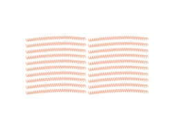 20 rollos de espiral para encuadernación, 30 agujeros, 13 mm de diámetro, kit naranja