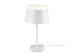 Lámpara de Mesa LÚZETE (Metal - Metal - Blanco)