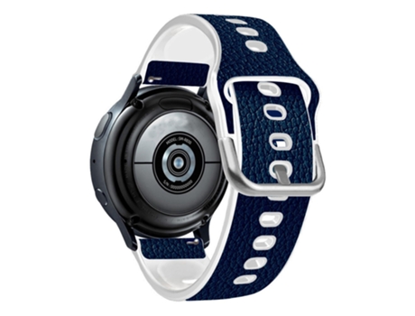 Correa de PU 20mm textura litchi para Huawei Watch GT3 42mm/GT2 42mm - azul