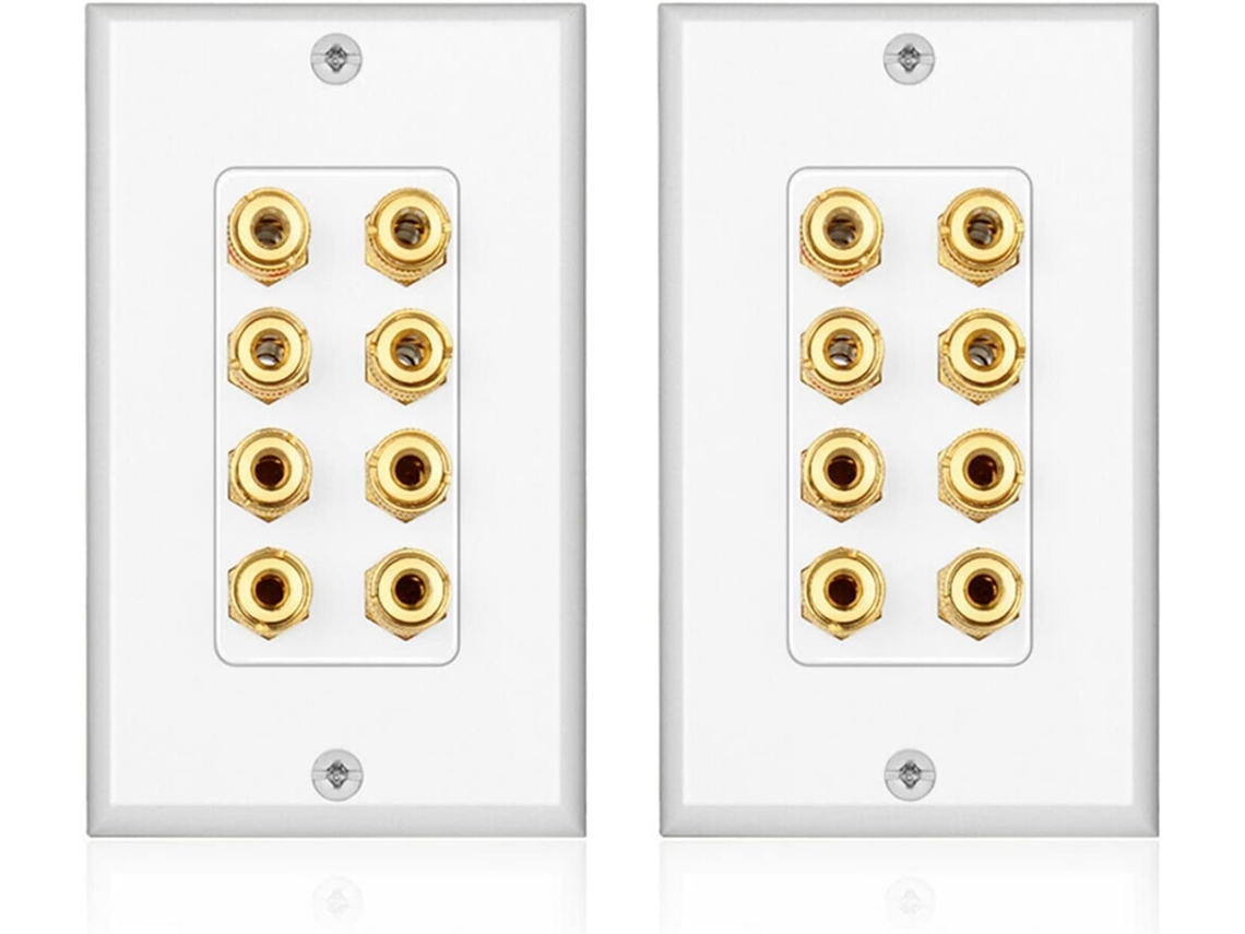 2 Placas De Pared Para Panel De Cine En Casa Con 8 Paneles De Audio Para Pared