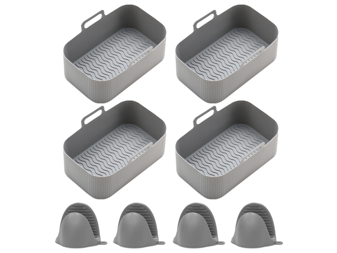 KOFIHETY Revestimiento de Cesta para Freidora de Aire en Silicona - Accesorio Reutilizable y Seguro para Horno de Aire