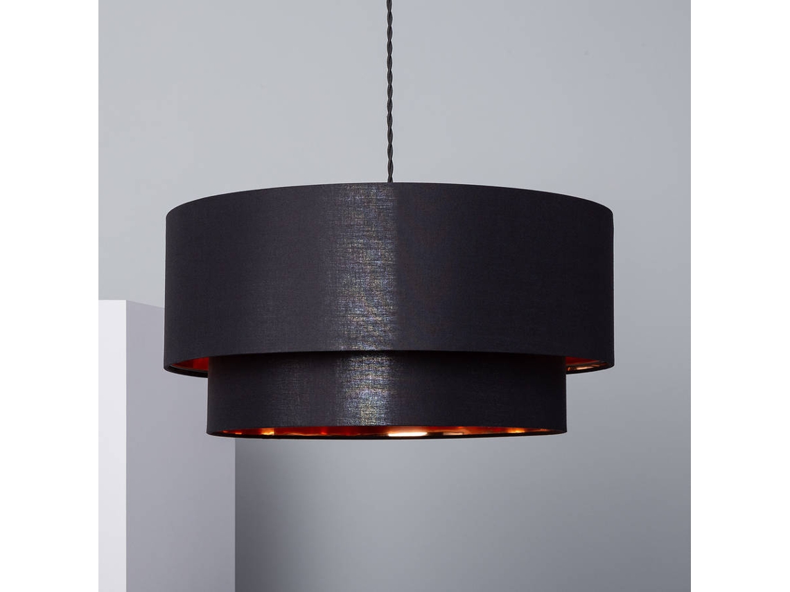 Lámpara Colgante Lino Reflect Duo Preto