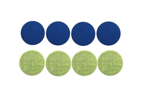 Almohadilla de repuesto para fregona rotativa eléctrica, azul + verde, 8 Uds.