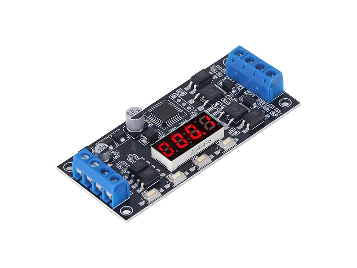 Módulo temporizador de disparo bifuncional Altiro-Black con interruptor de retardo ajustable DC7-30V