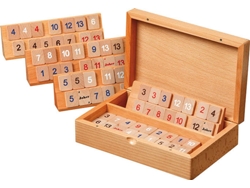 Casete Philos Rummy de madera de haya 22x14,5cm