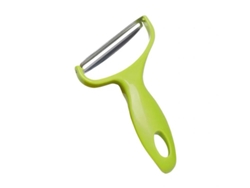 Pelador De Acero Inoxidable De Boca Ancha Para Frutas Y Verduras: Fácil De Usar Y Lavar.