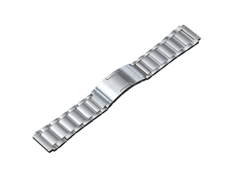 Correa de reloj inteligente para Huawei Watch 4 Pro/GT3/GT2 Porsche View 22 mm Tres cepas HW Hebilla Correa de reloj de acero titanio (Plata)